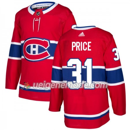Herren Eishockey Montreal Canadiens Trikot Carey Price 31 Adidas 2017-2018 Rot Authentic
